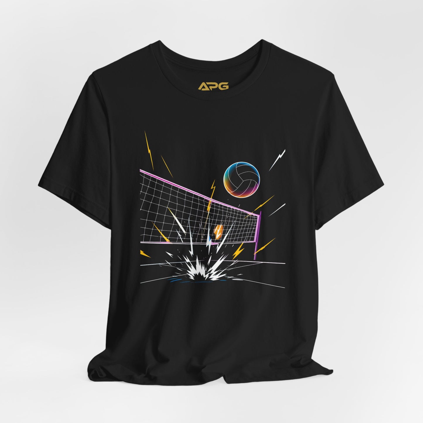 Retro Voltage Volleyball Tee | Athletic Pride Gear