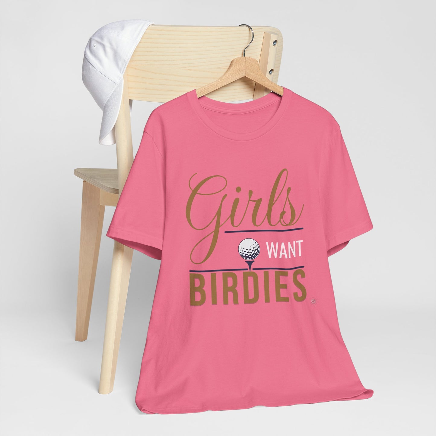 Girls Want Birdies Golf Tee