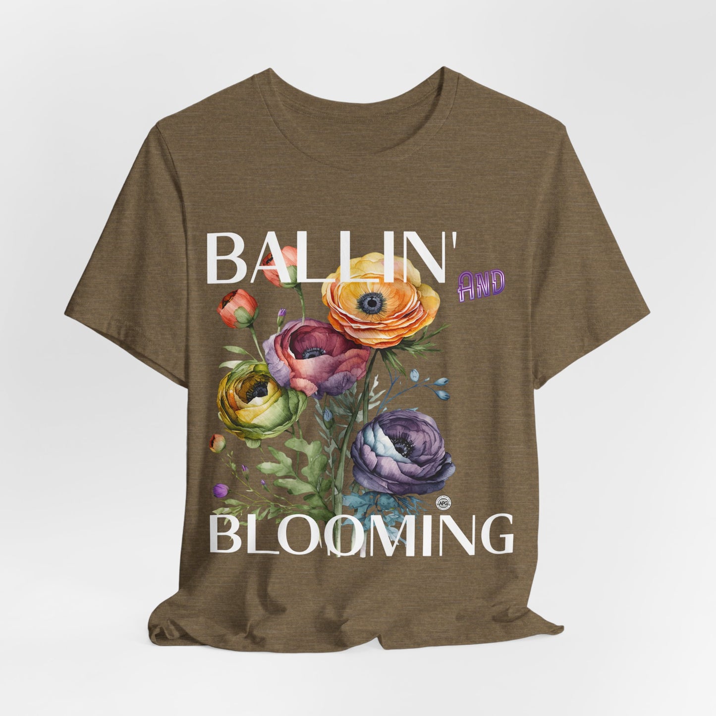 Ballin and Blooming tee