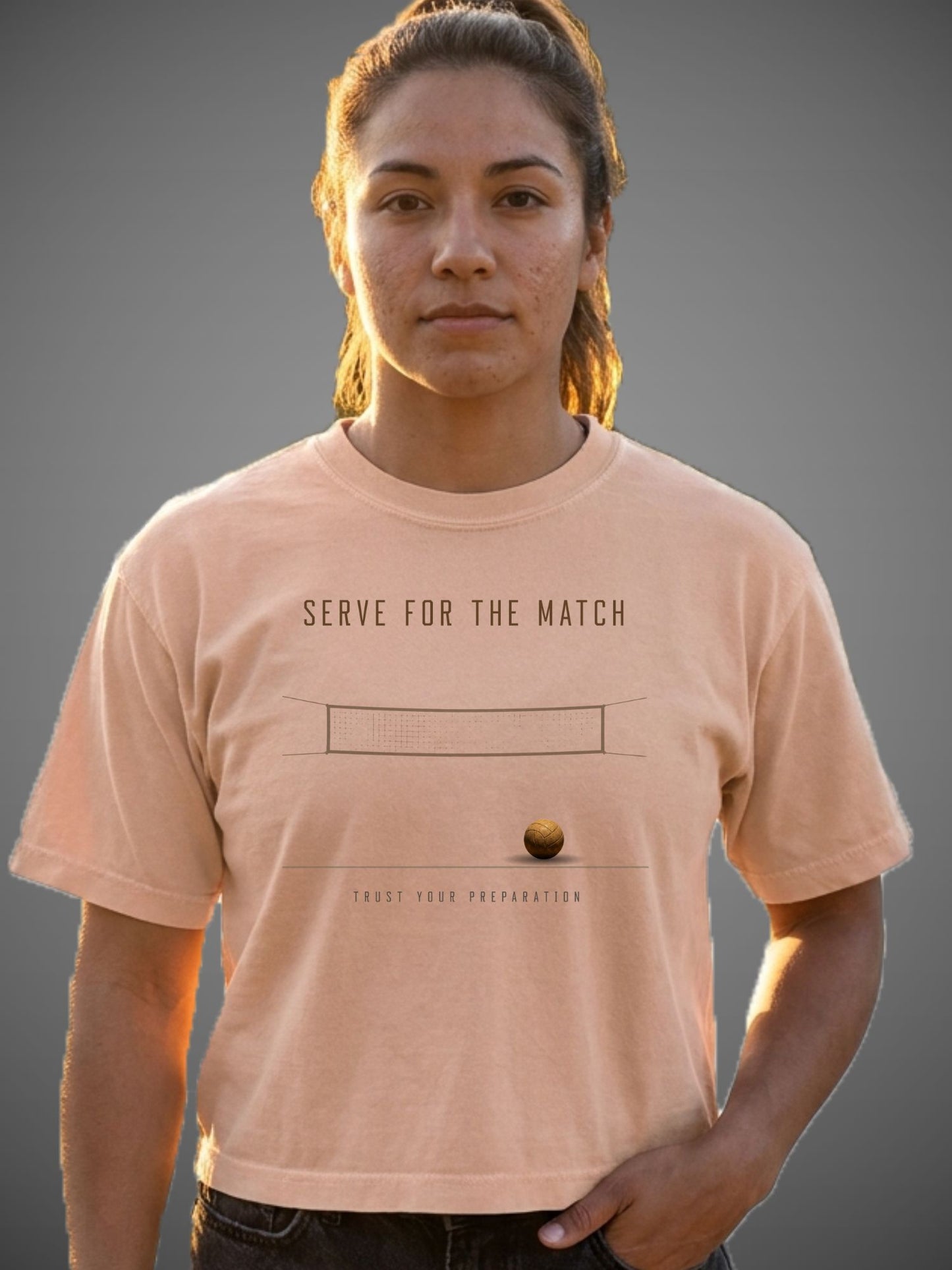 Serve for the Match Trust Your Preparation Boxy Crop Tee