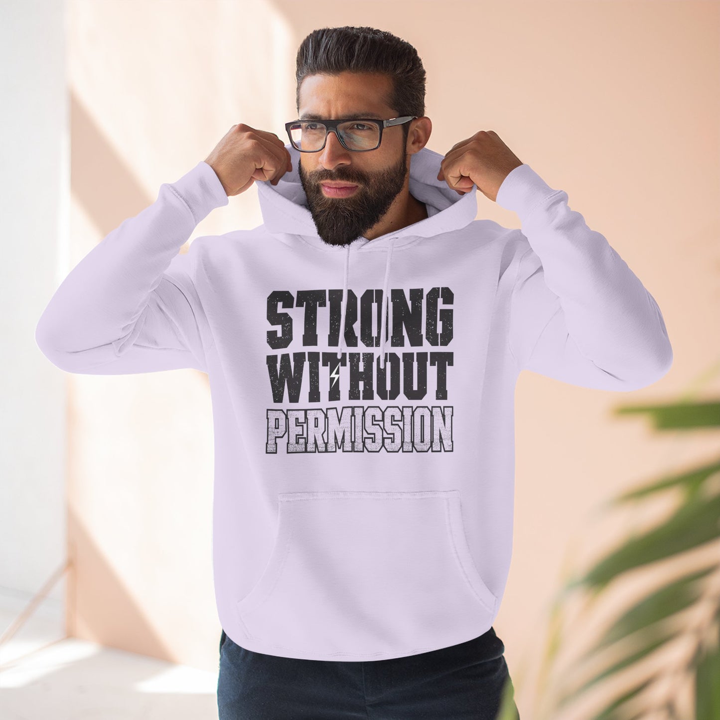 Strong Without Permission 80/20 Cotton-Blend Hoodie
