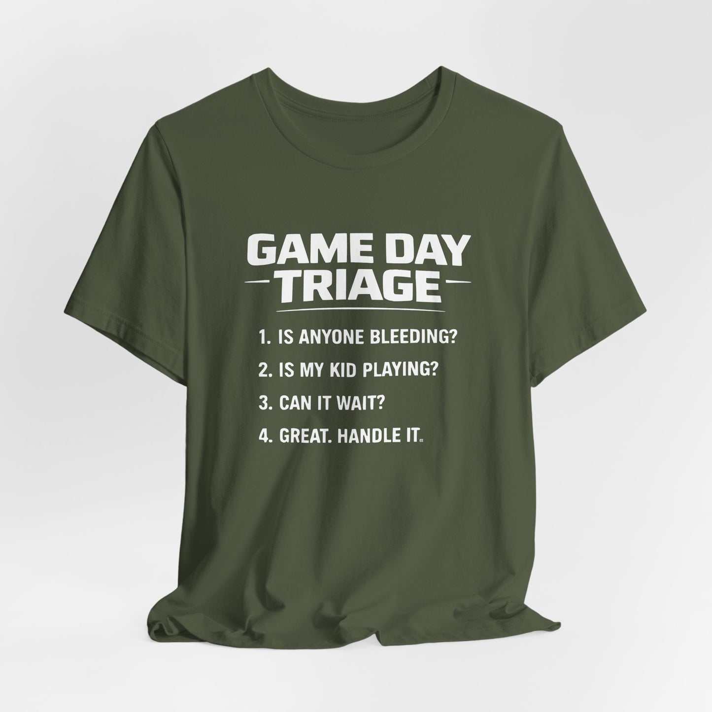 Game Day Triage Sports Mom Tee