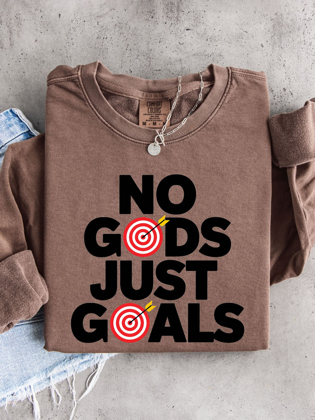 No Gods Just Goals Lightweight Sweatshirt