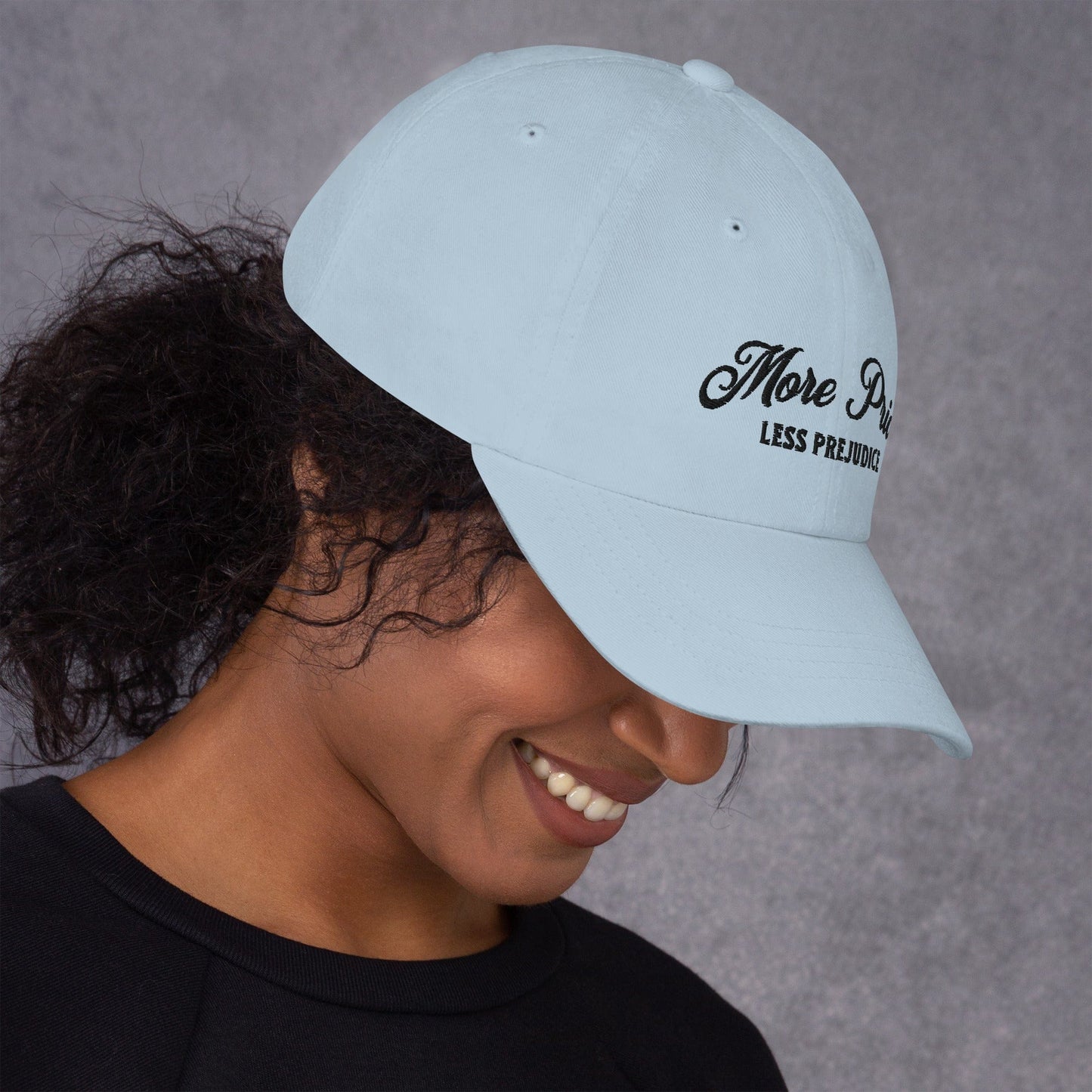Hat "More Pride Less Prejudice" Cotton Embroidered hat