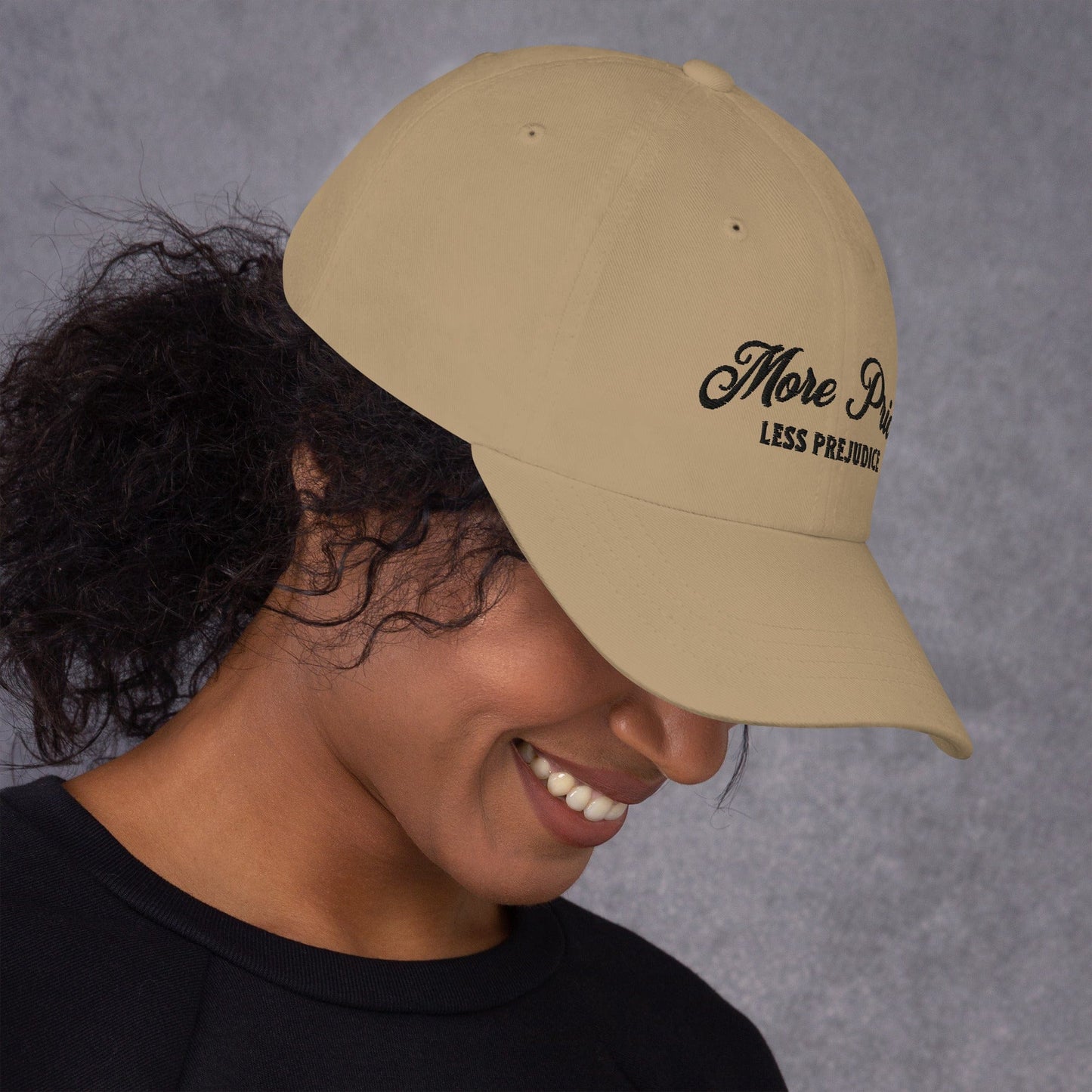 Hat "More Pride Less Prejudice" Cotton Embroidered hat