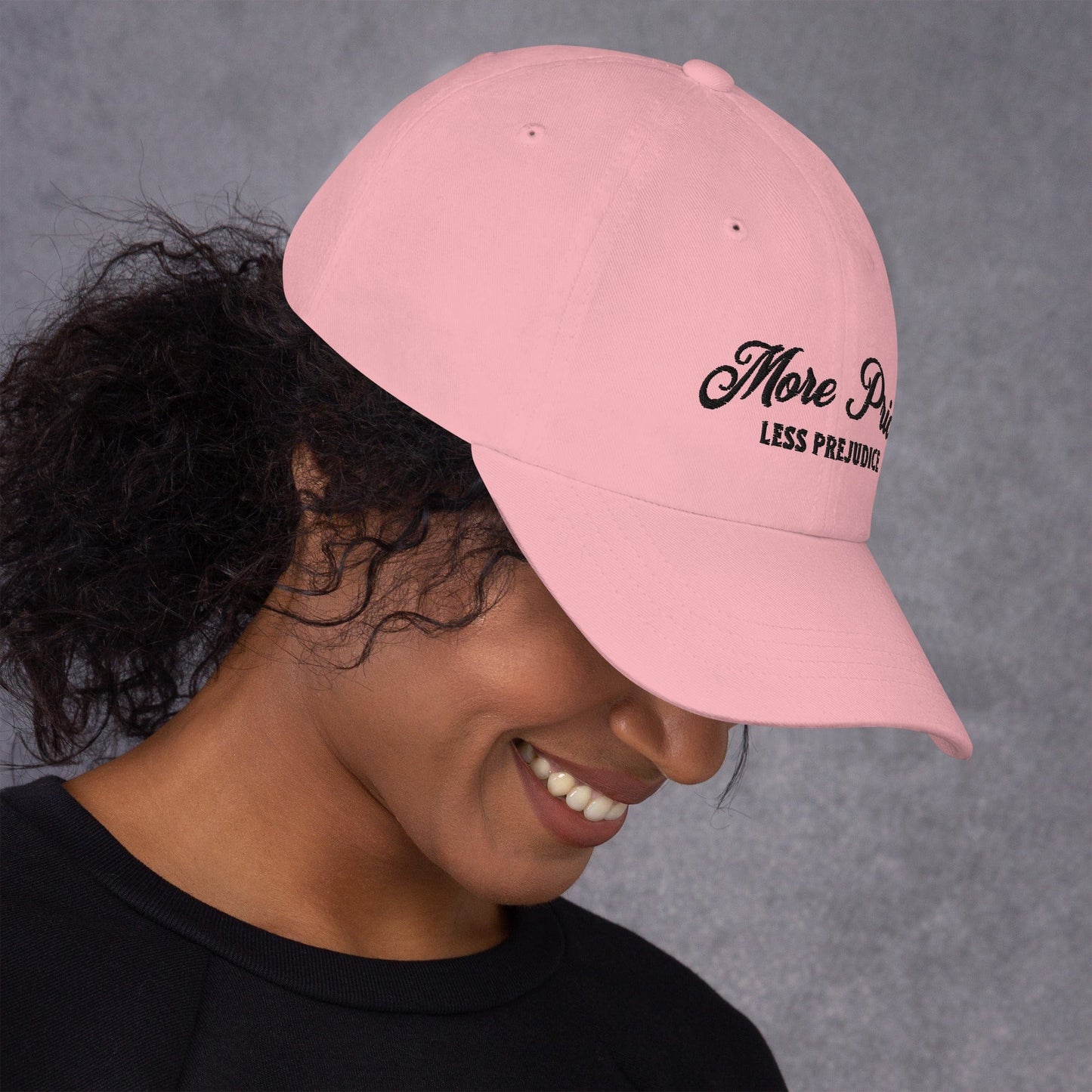 Hat "More Pride Less Prejudice" Cotton Embroidered hat