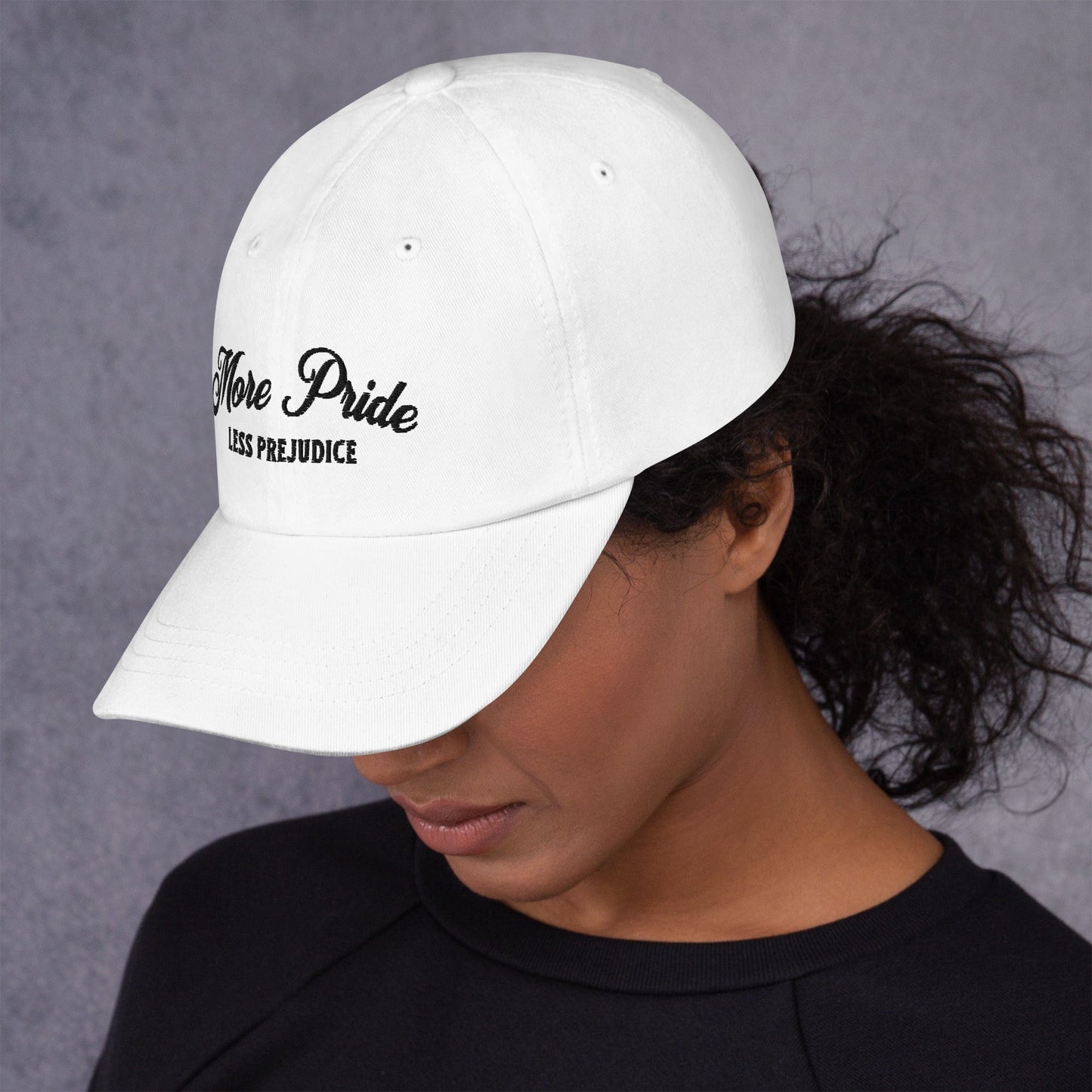 Hat "More Pride Less Prejudice" Cotton Embroidered hat