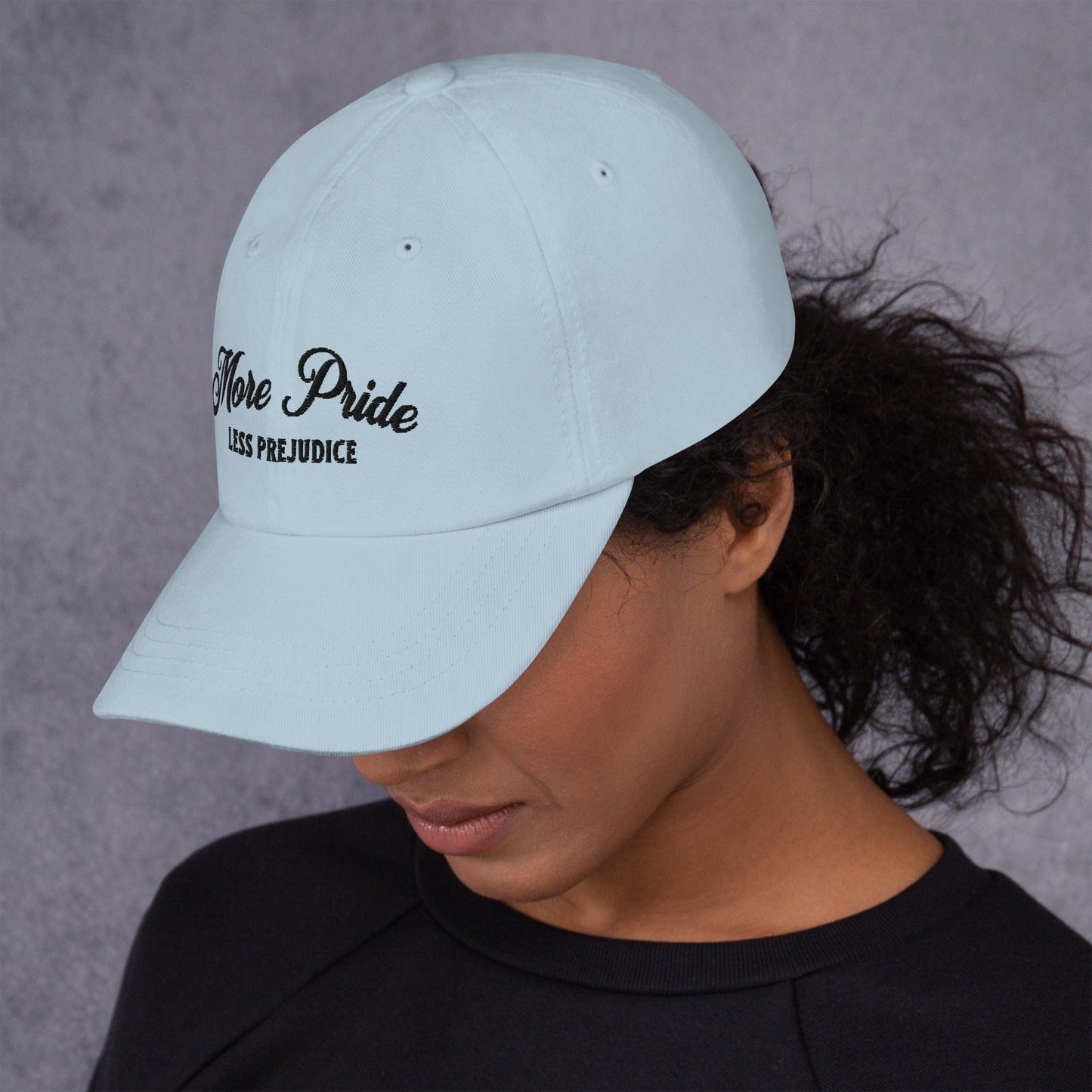 Hat "More Pride Less Prejudice" Cotton Embroidered hat