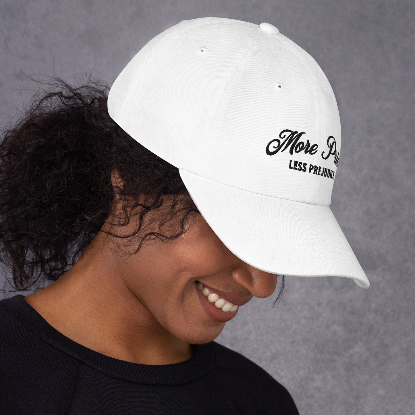Hat "More Pride Less Prejudice" Cotton Embroidered hat