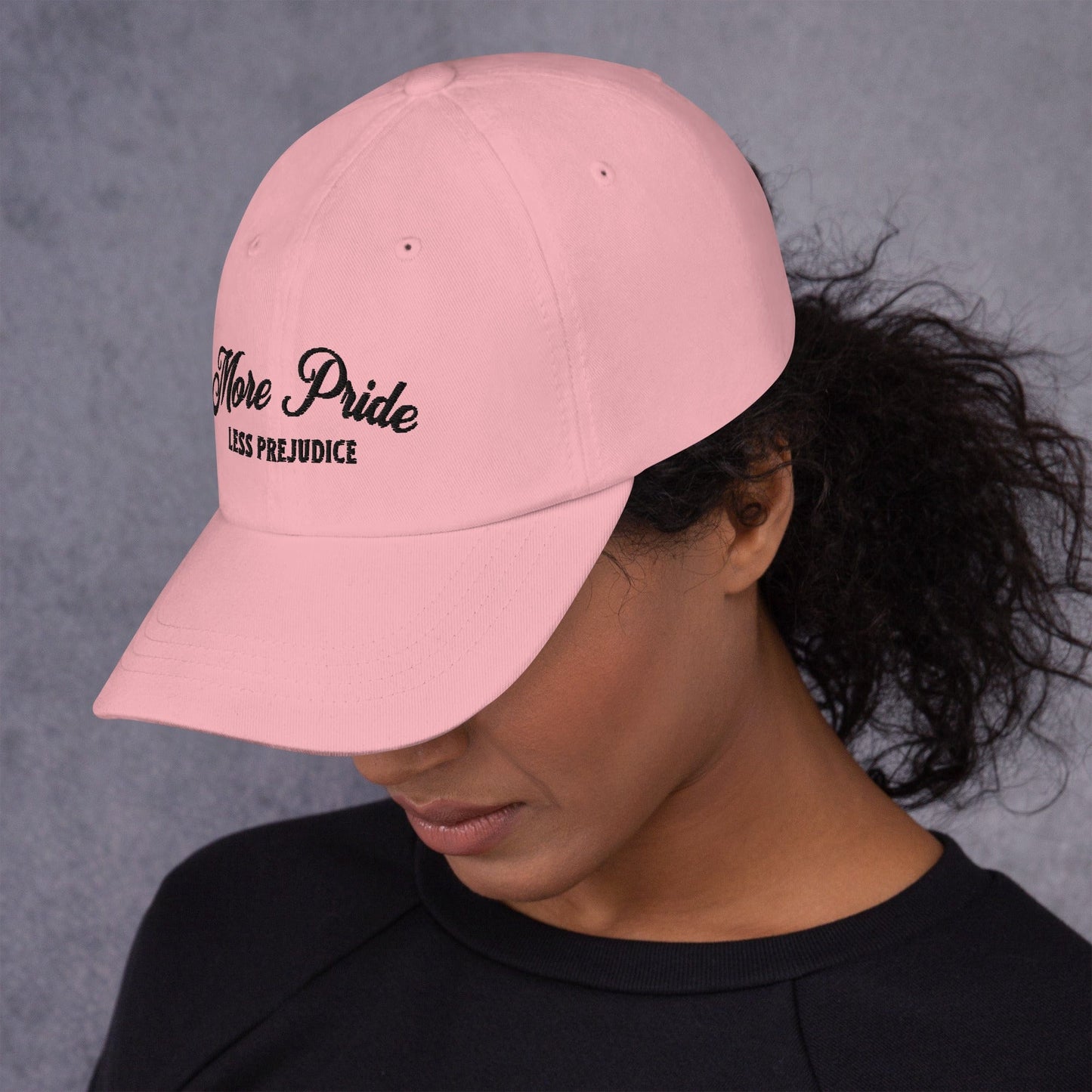 Hat "More Pride Less Prejudice" Cotton Embroidered hat