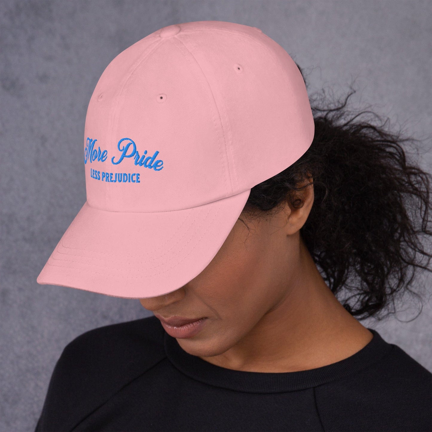 Hat "More Pride Less Prejudice" Embroidered Cotton Twill hat