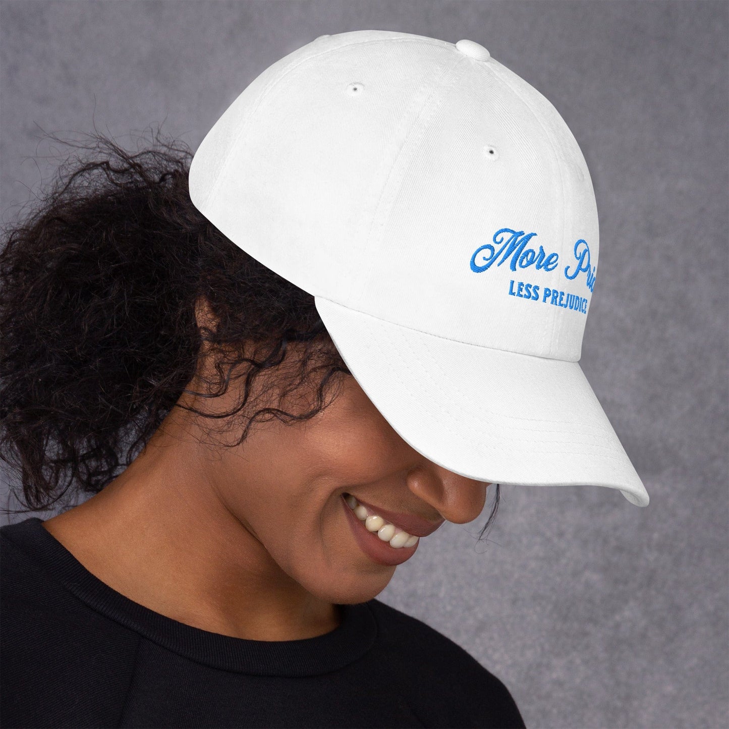 Hat "More Pride Less Prejudice" Embroidered Cotton Twill hat
