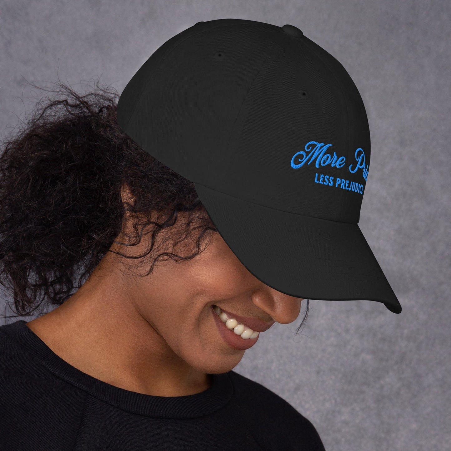 Hat "More Pride Less Prejudice" Embroidered Cotton Twill hat
