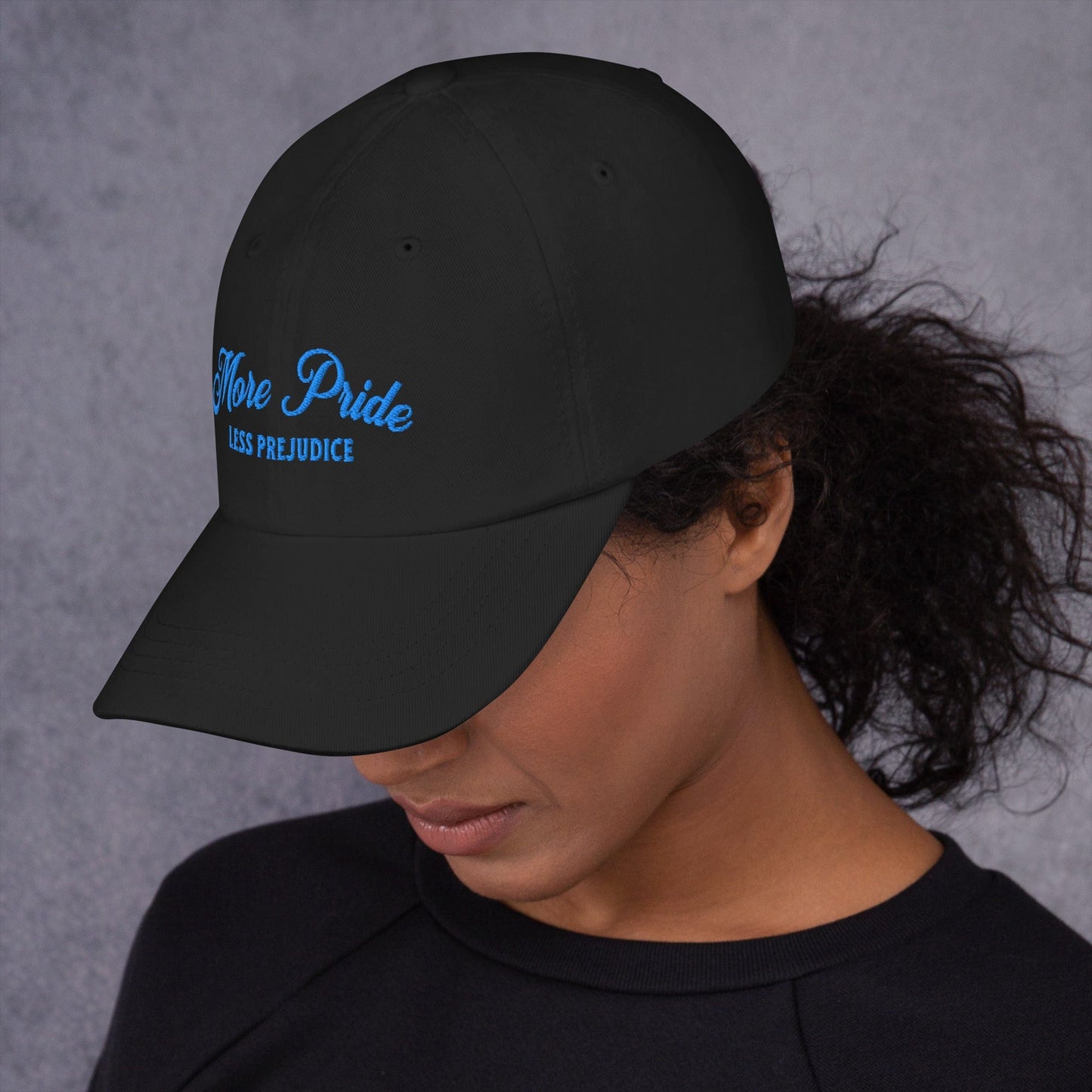Hat "More Pride Less Prejudice" Embroidered Cotton Twill hat