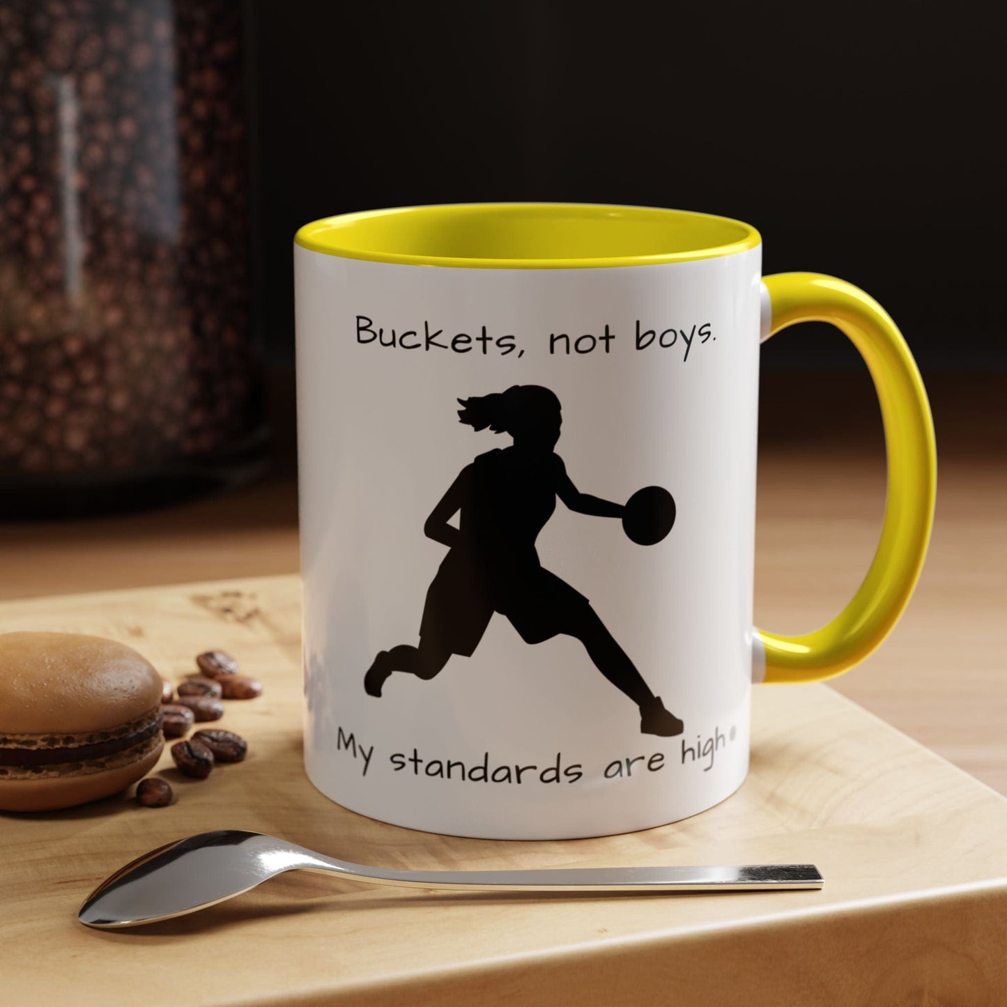 Mug Mug - "Buckets Not Boys My Standards Are High" Coffee Mug (11, 15oz) 11oz / Yellow