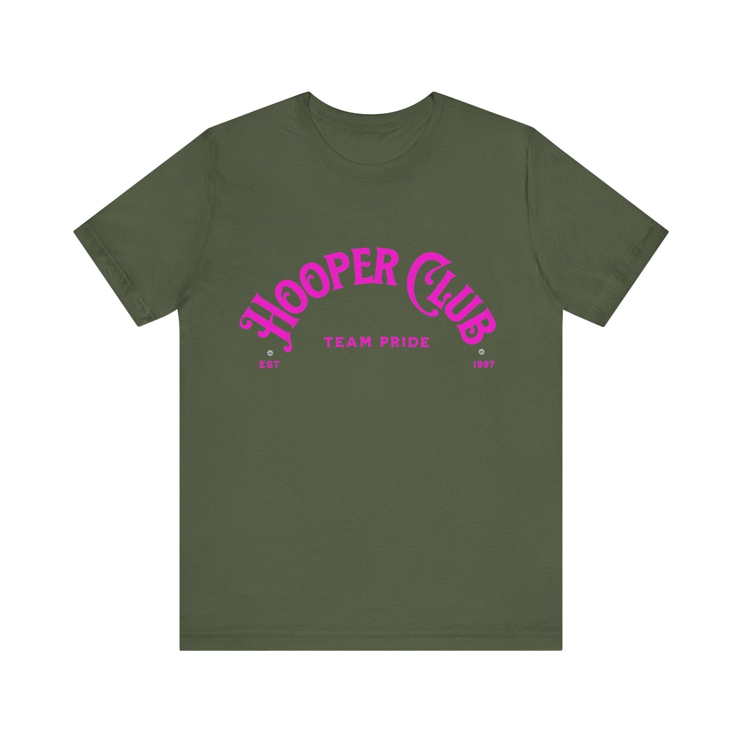 T-Shirt Basketball Tee - Hooper Club Team Pride - Unisex Jersey Short Sleeve Tee Military Green / S