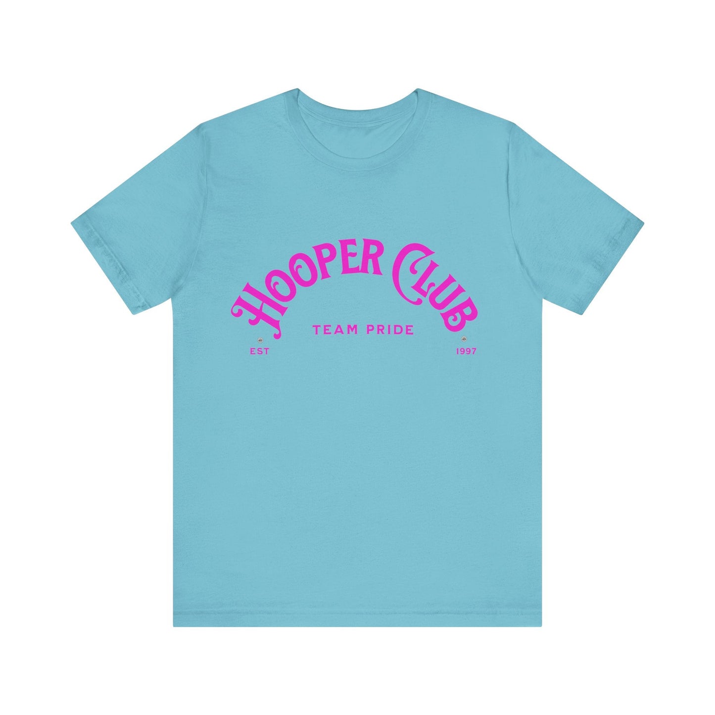 T-Shirt Basketball Tee - Hooper Club Team Pride - Unisex Jersey Short Sleeve Tee Turquoise / S