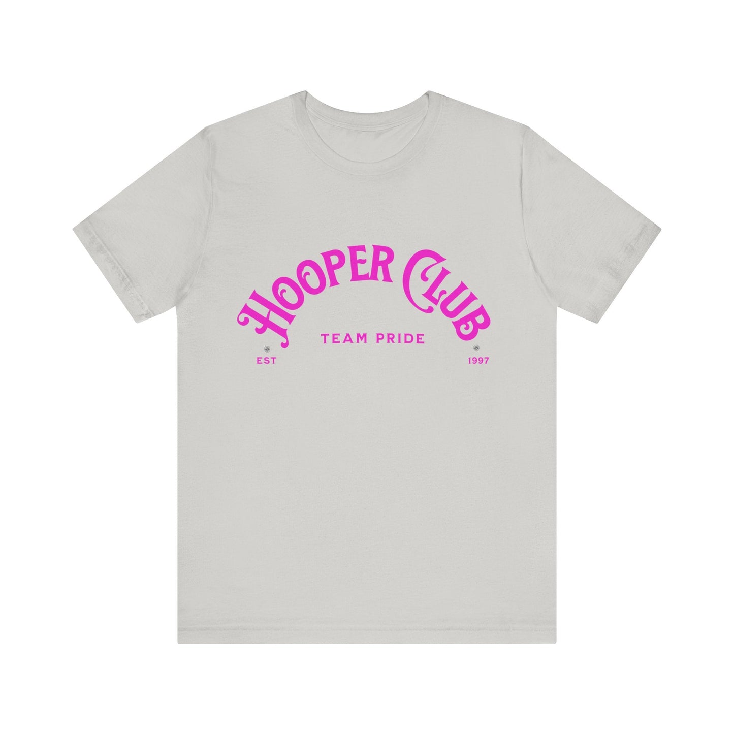 T-Shirt Basketball Tee - Hooper Club Team Pride - Unisex Jersey Short Sleeve Tee Silver / S