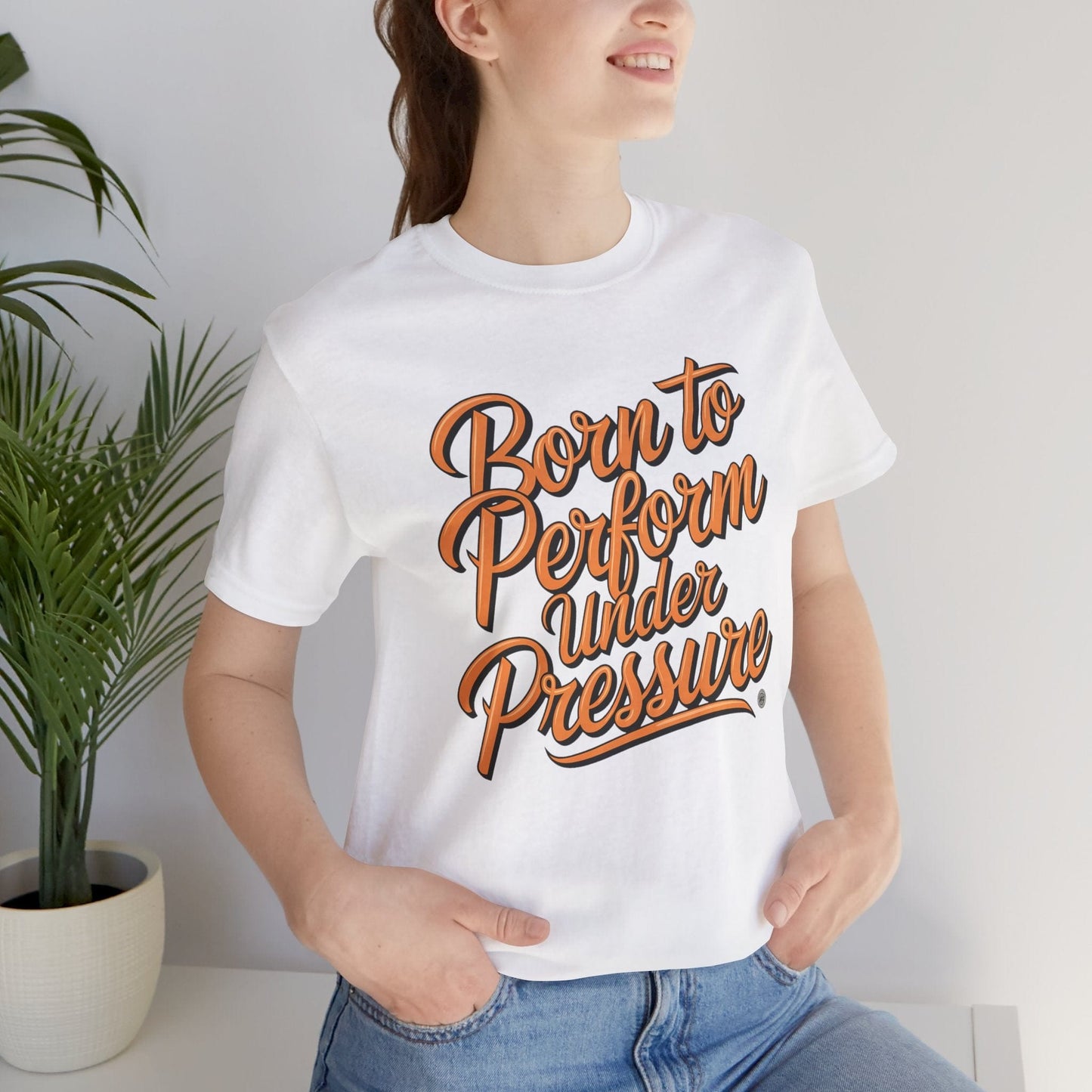 T-Shirt Born to Perform Under Pressure Performance Tee White / XS