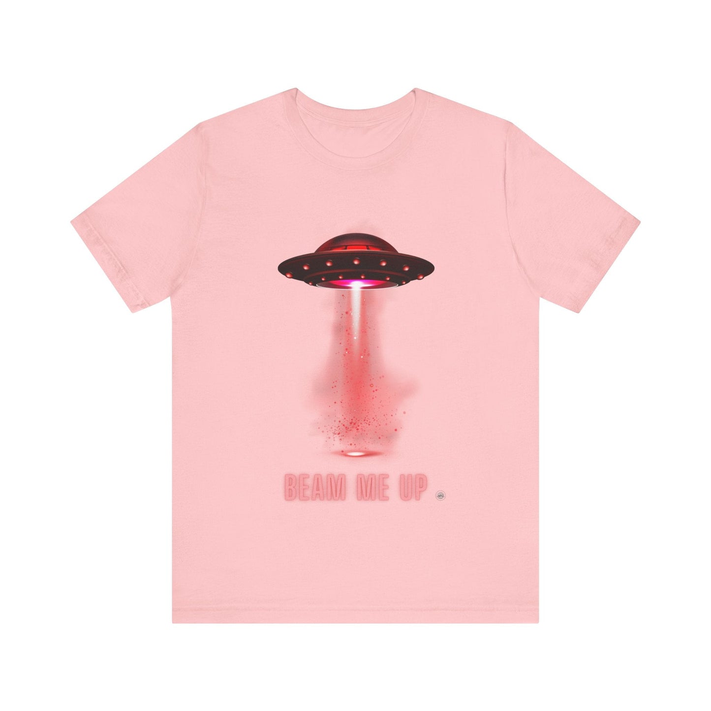 T-Shirt Spaceship Tee - Unisex Jersey Short Sleeve Pink / S