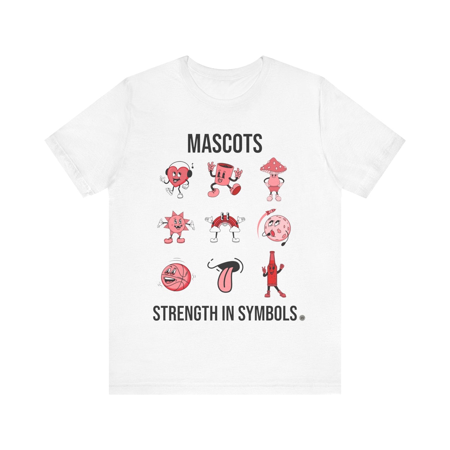T-Shirt Strength in Symbols Unisex Tee White / S