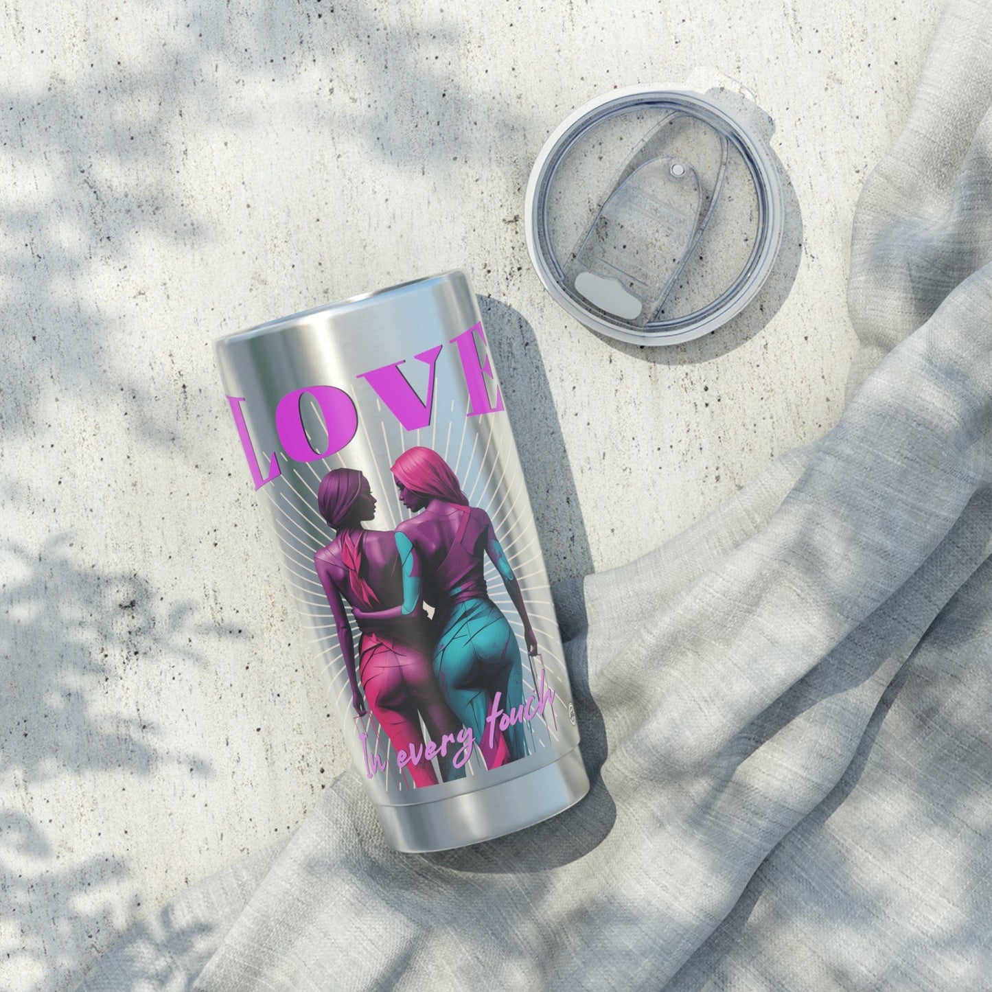 Tumbler Tumbler Love in Every Touch 20oz 20oz / Silver