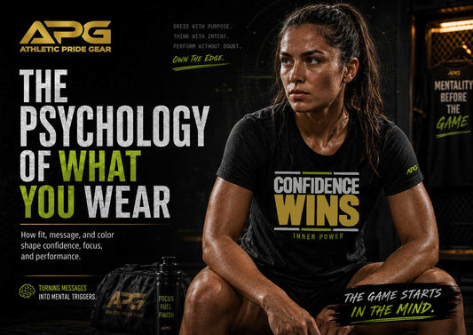 Athletic Pride Gear Confidence Wins performance tee – psychology of athletic gear and mindset for female athletes