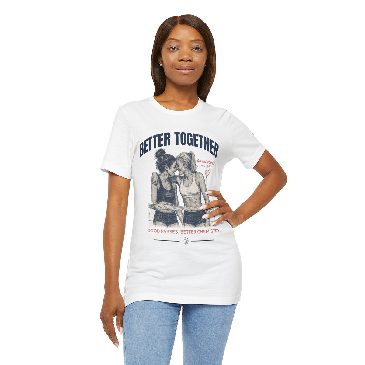 Better Together Volleyball Graphic Tee
