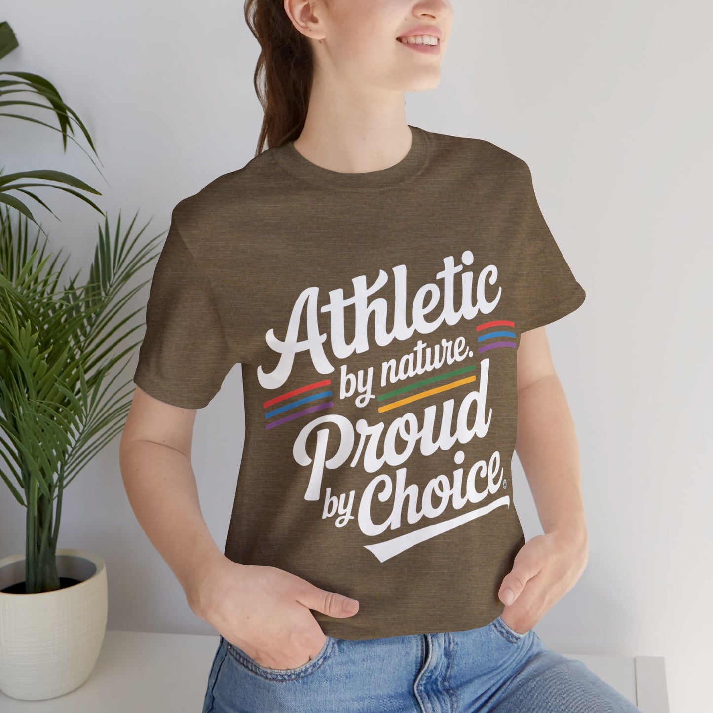 Athletic Unisex Tee - Proud by Choice Sports Shirt