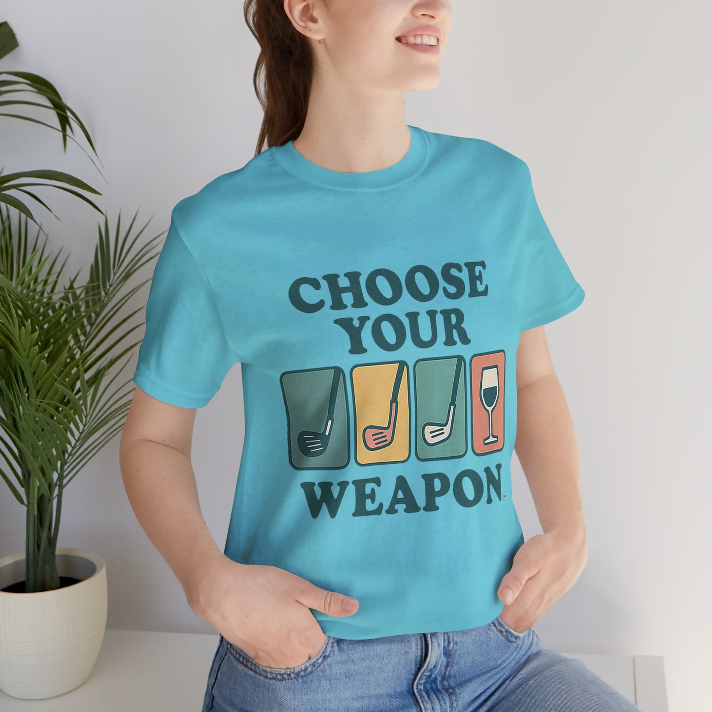 Choose Your Weapon Golf Tee (Retro Edition) -  Unisex Jersey Short Sleeve