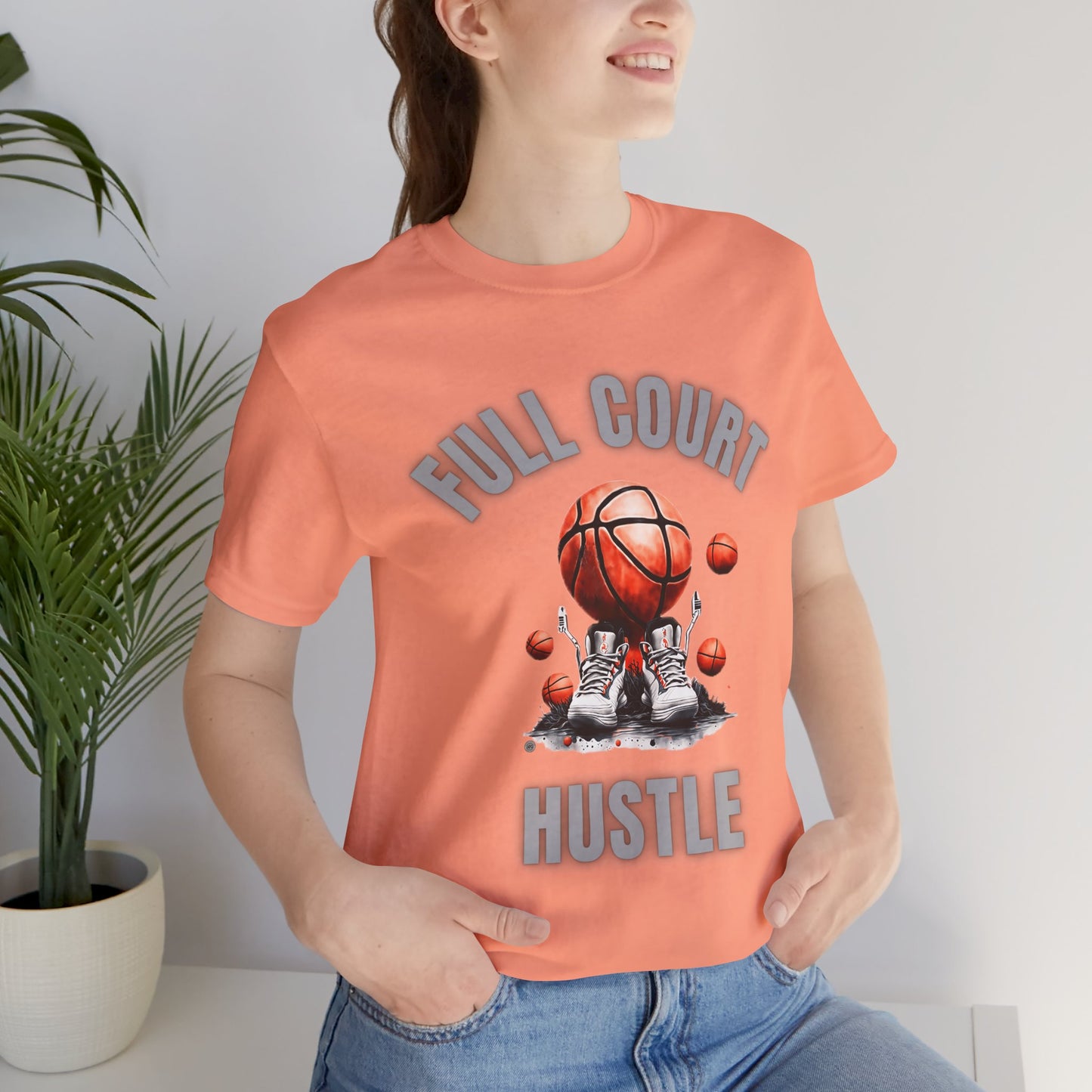 Basketball Tee - Full Court Hustle Design