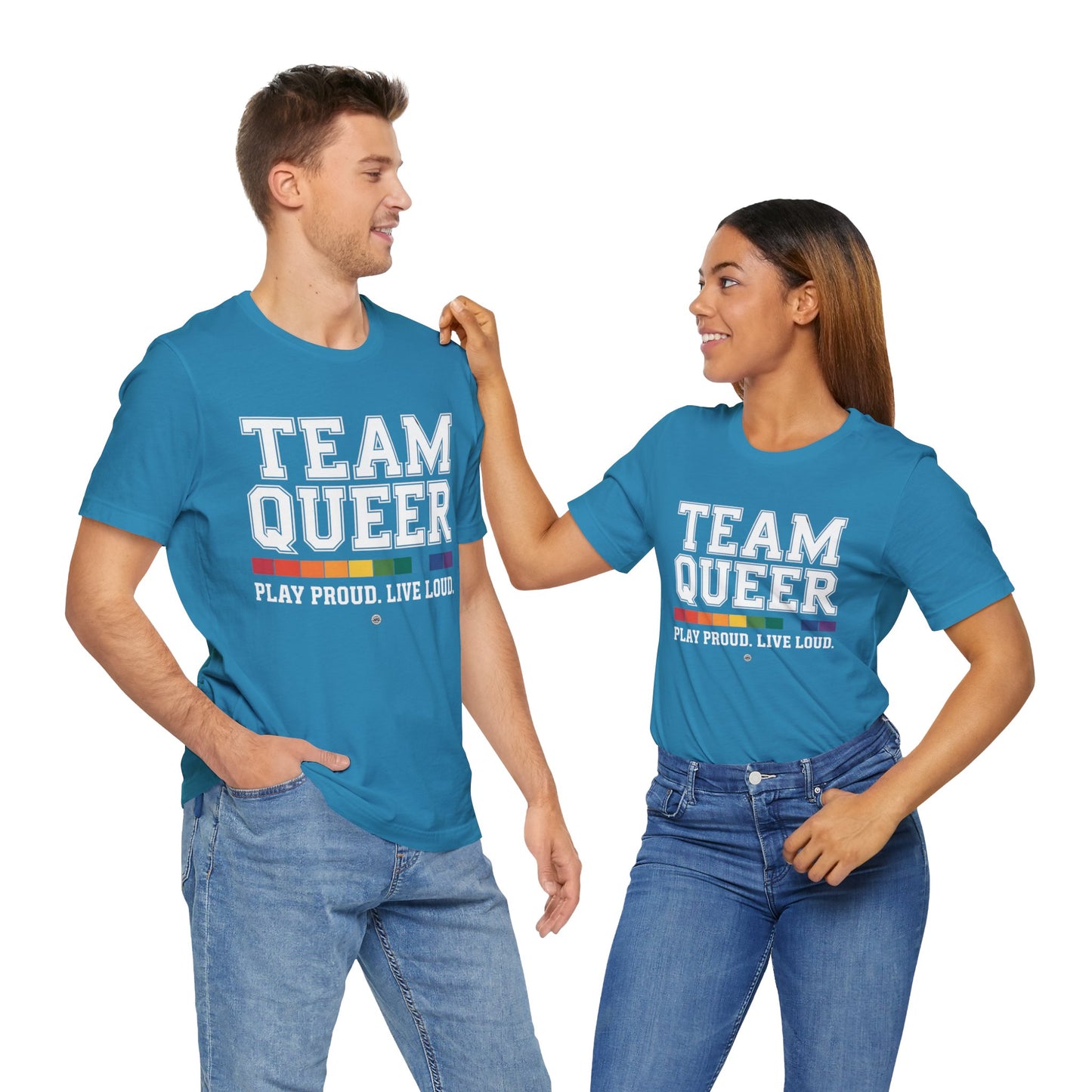 Unisex Tee - "Team Queer - Play Proud Live Loud"