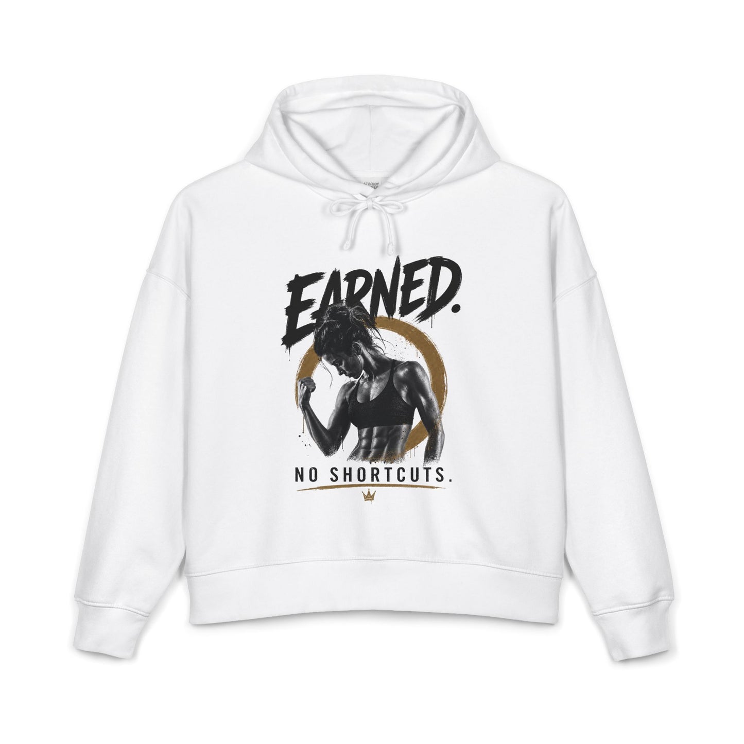 Earned No Shortcuts Mid-Length Hoodie