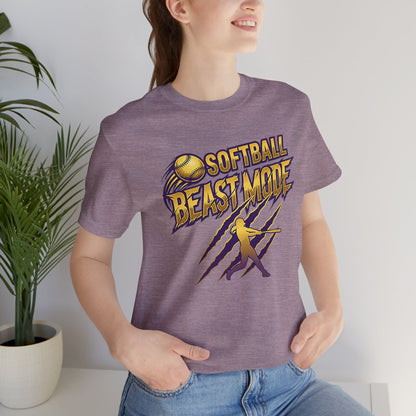 Softball Beast Mode Graphic Tee