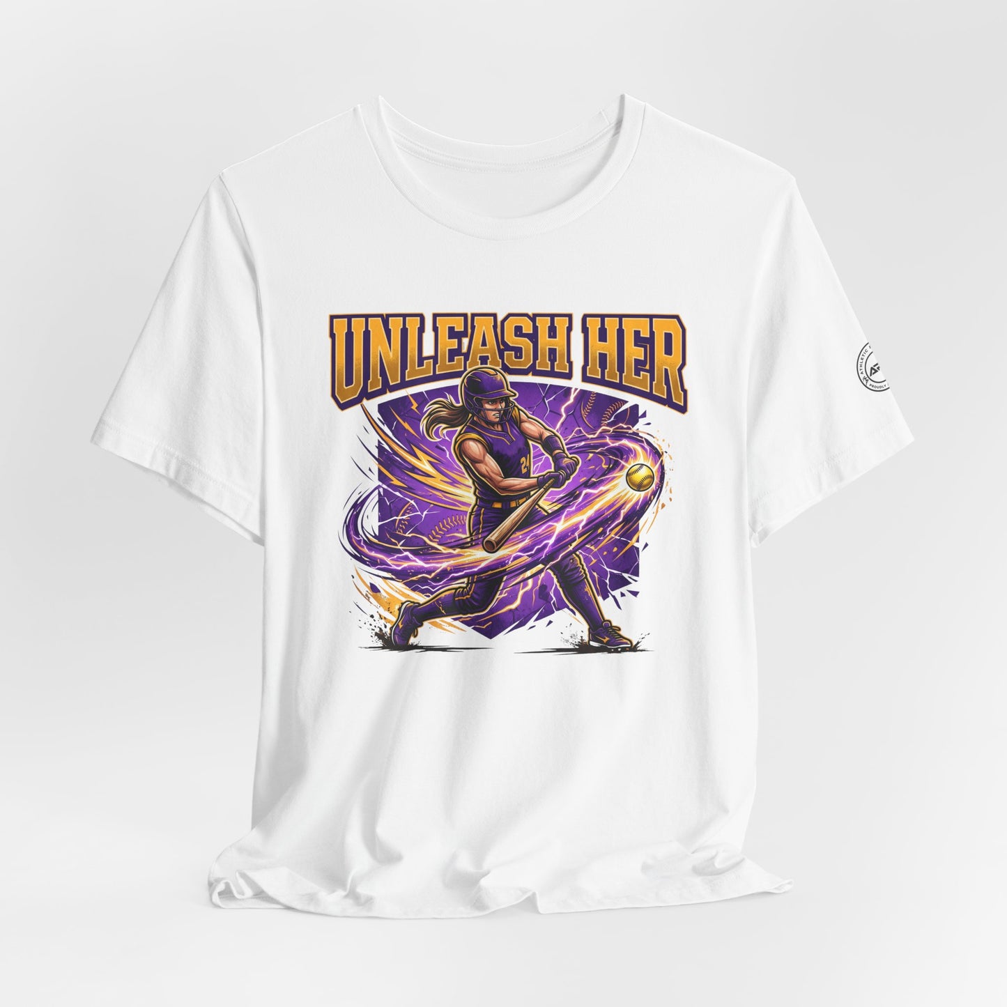 Unleash Her Softball Hitter Graphic Tee