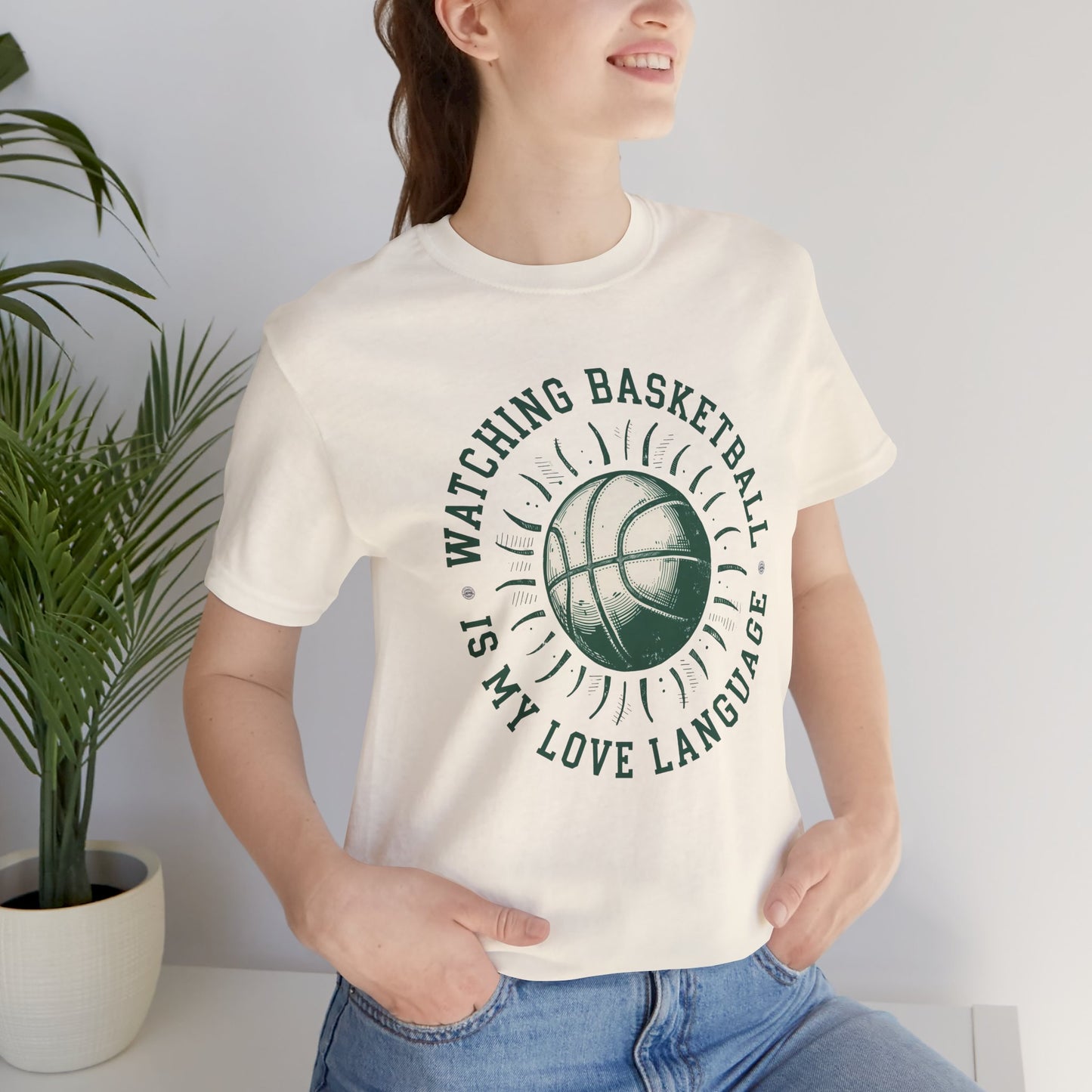 Watching Basketball Is My Love Language Shirt | Vintage Basketball Tee