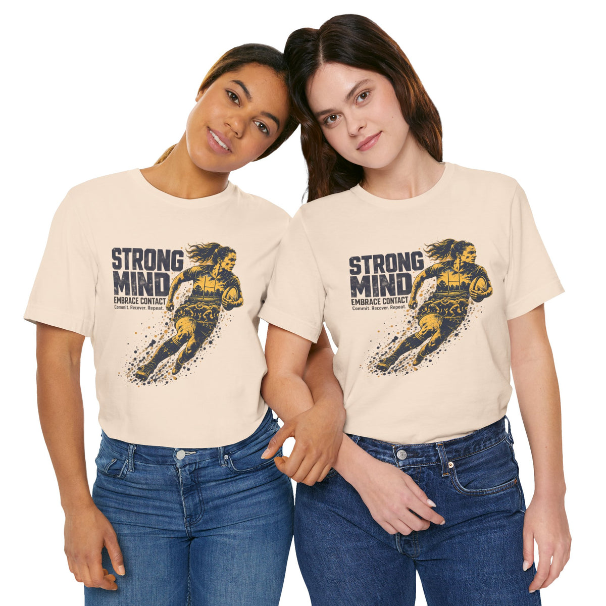 STRONG MIND Rugby Tee – Embrace Contact | Unisex