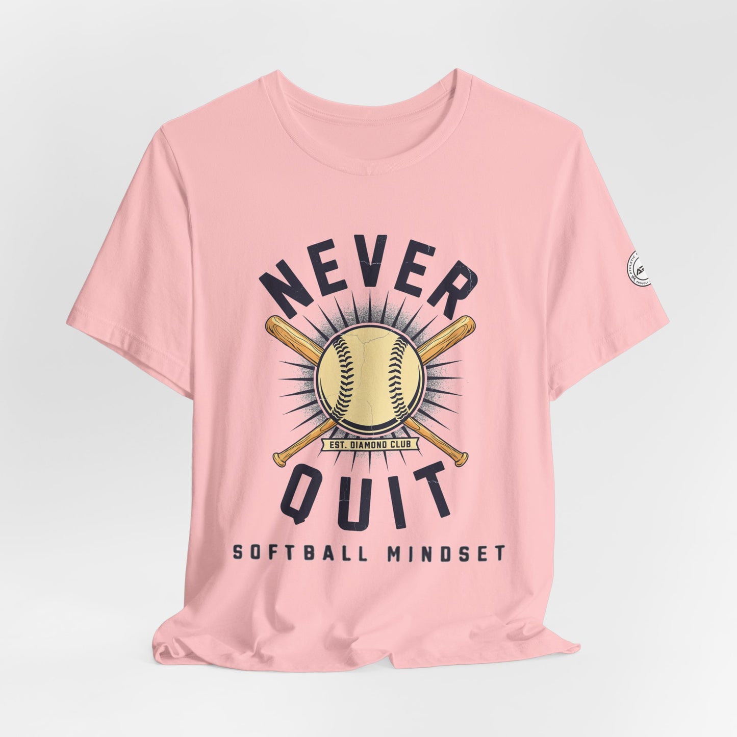 Never Quit Softball Mindset Graphic Tee