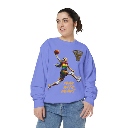 Play With Heart Basketball Crewneck Sweatshirt | Pride Athlete Graphic