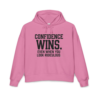Confidence Wins. Even When You Look Ridiculous. Mid-Length Hoodie