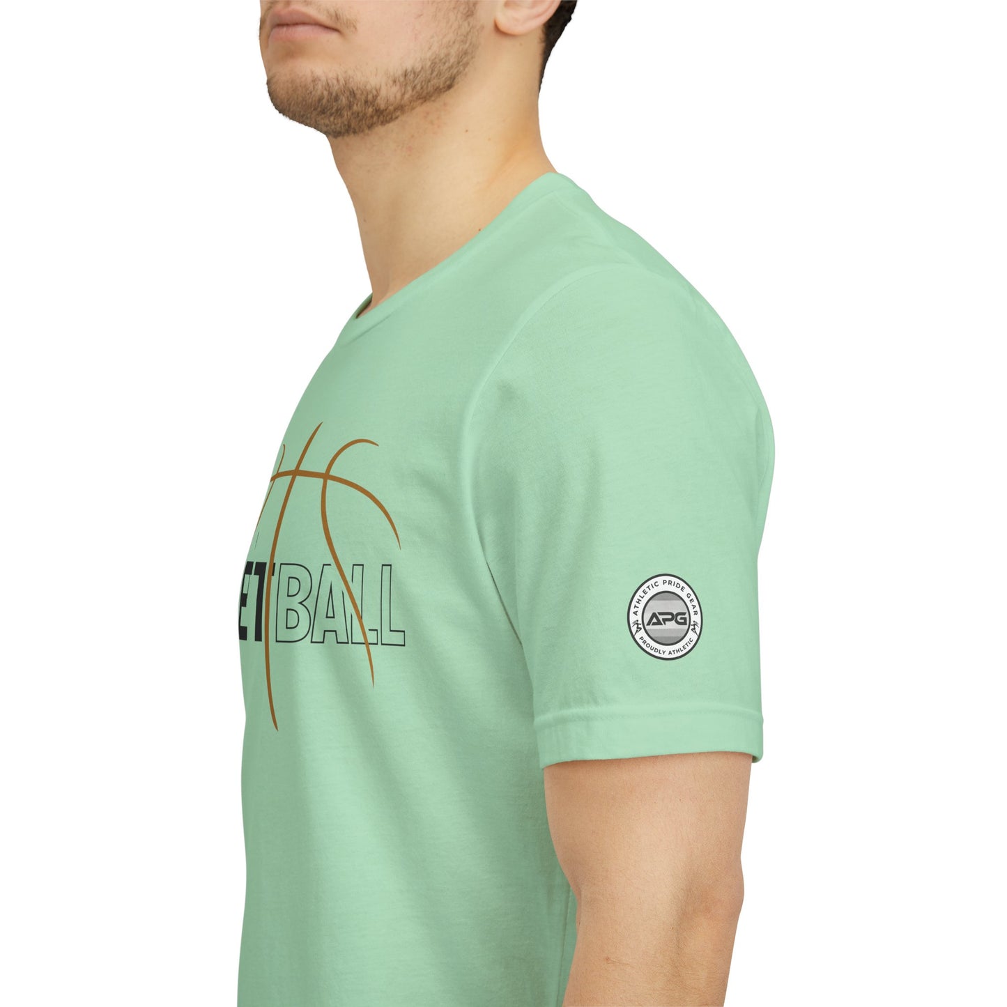 Basketball Pride Tee with Sleeve Logo