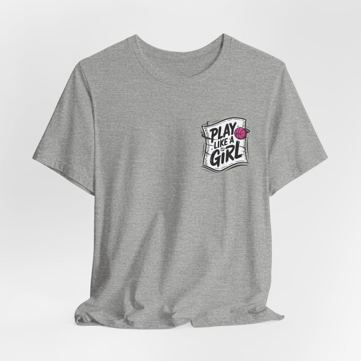 Play like a Girl Pocket Graphic Tee