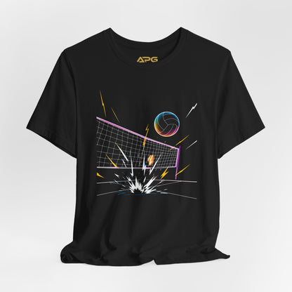 Retro Voltage Volleyball Tee | Athletic Pride Gear