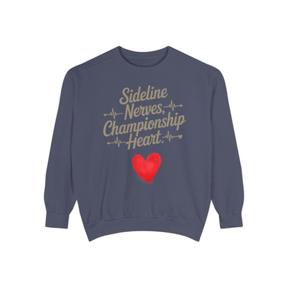 Sideline Nerves Championship Heart - Heavyweight Crewneck
