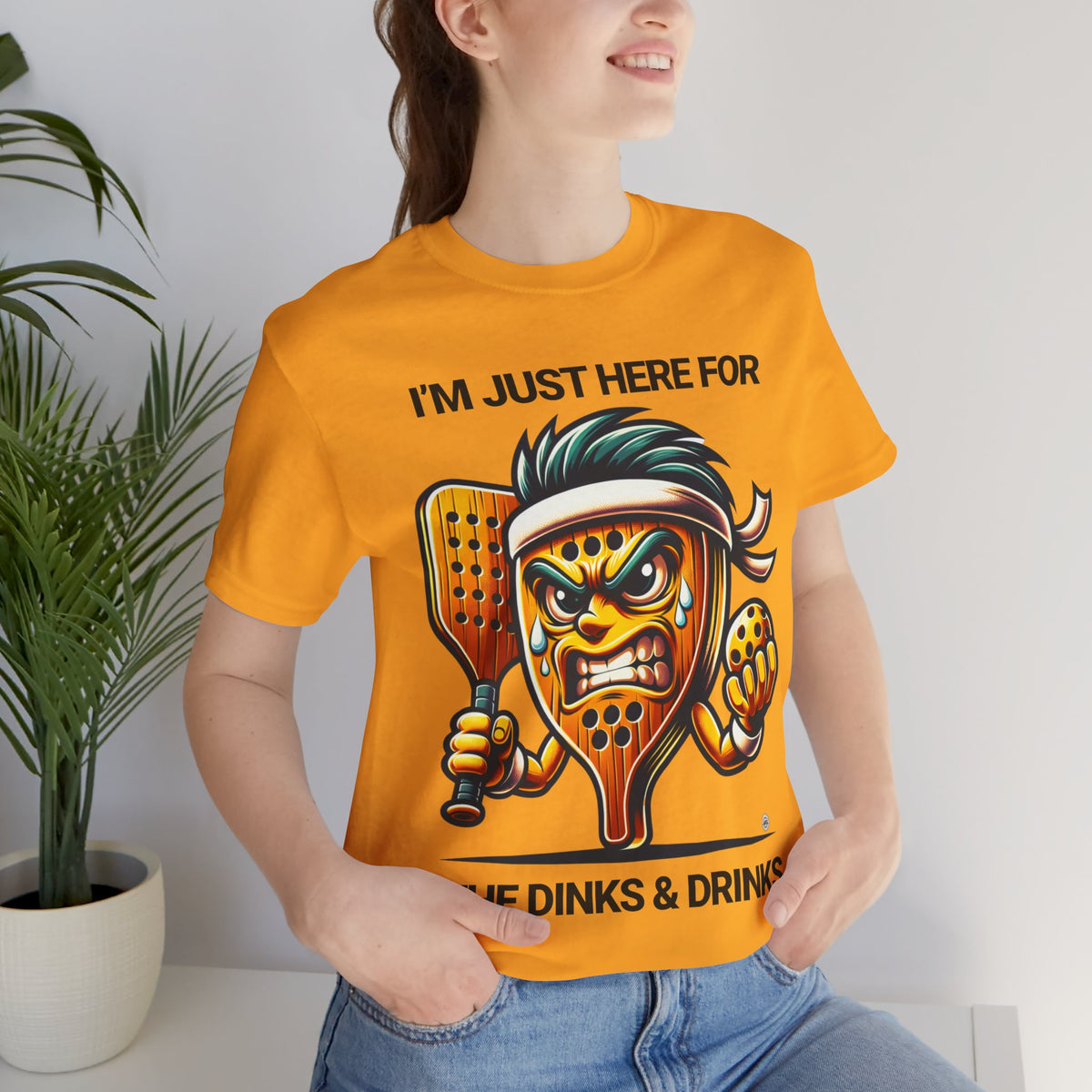 Dinks and Drinks Pickleball Tee