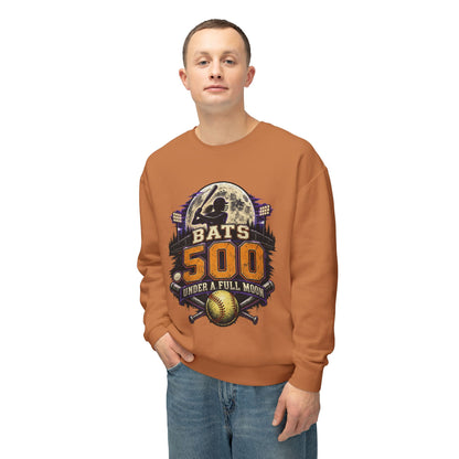 Bats .500 Under a Full Moon Lightweight Crewneck
