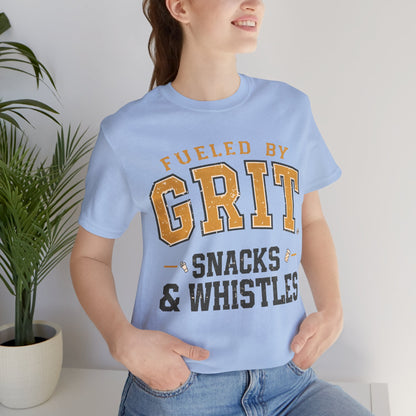 Fueled by Grit Snacks & Whistles Tee