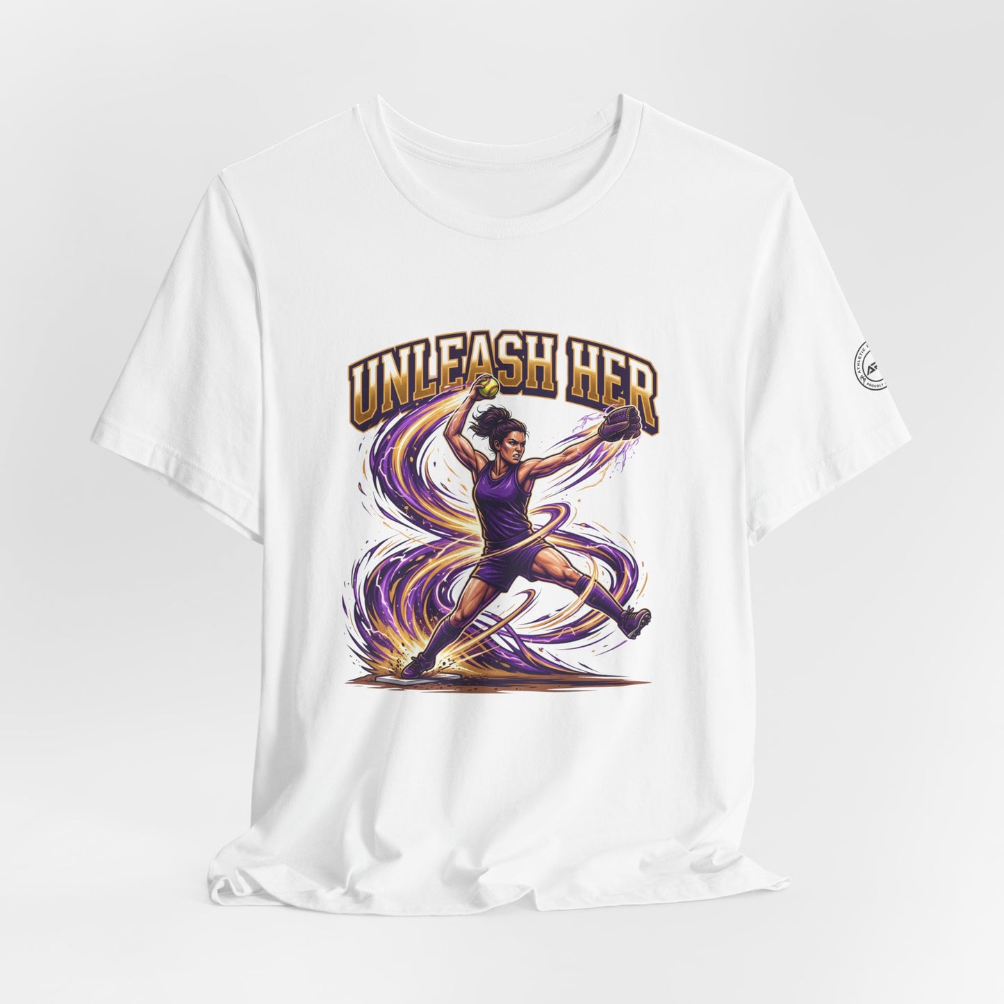 Unleash Her Softball Pitcher Graphic Tee