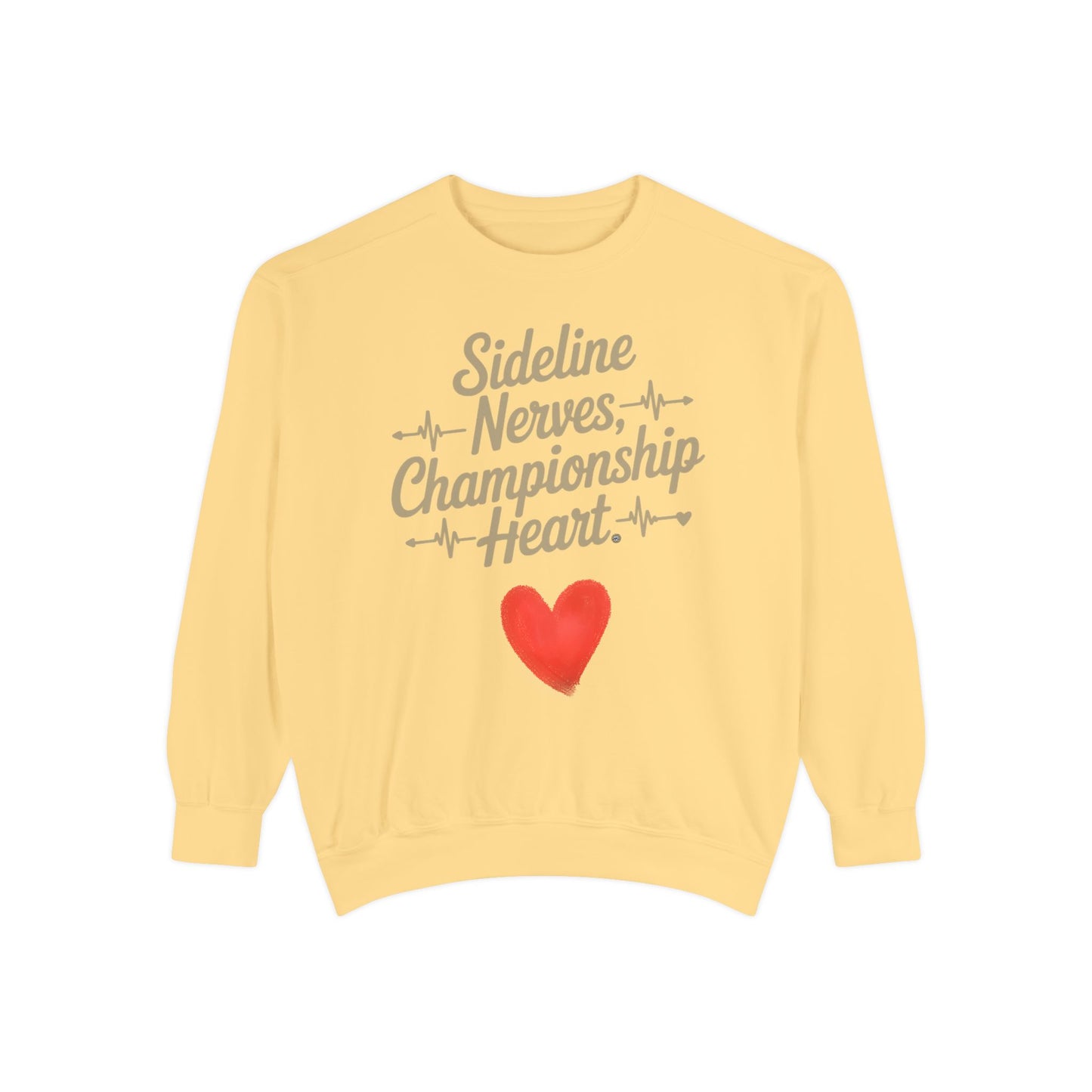 Sideline Nerves Championship Heart - Heavyweight Crewneck