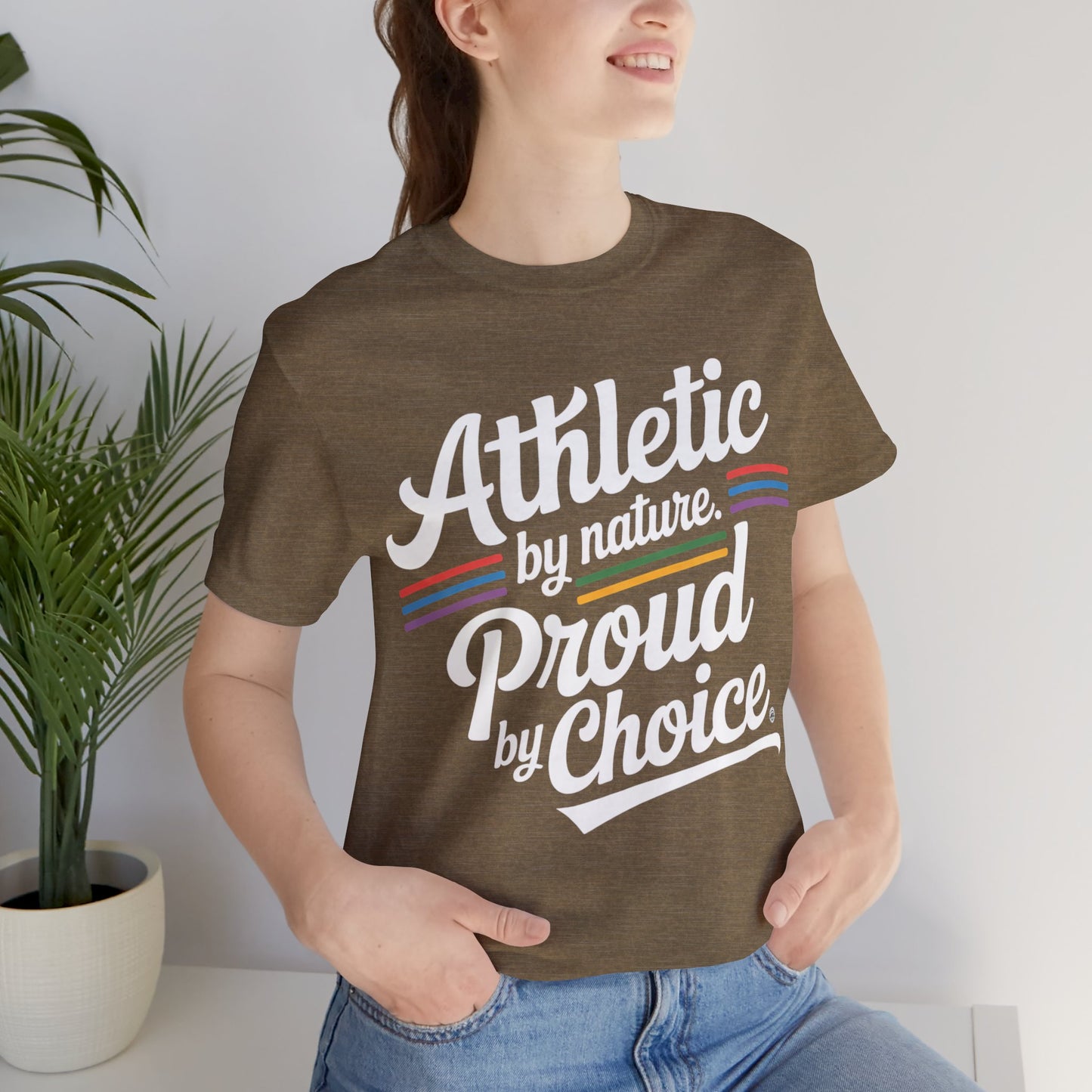 Athletic Unisex Tee - Proud by Choice Sports Shirt